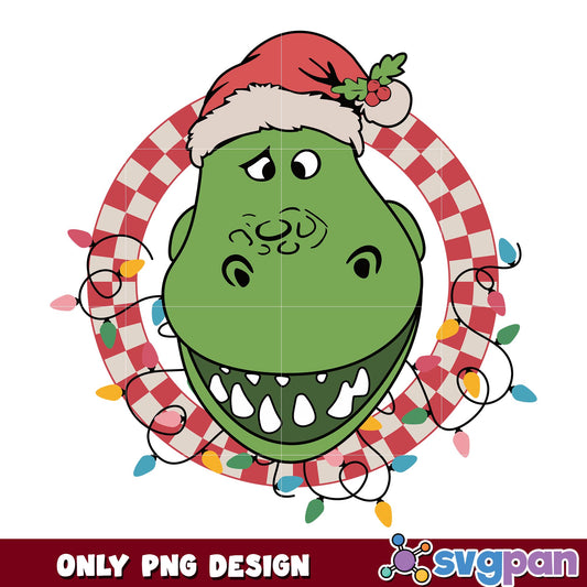 Rex head toy story christmas png