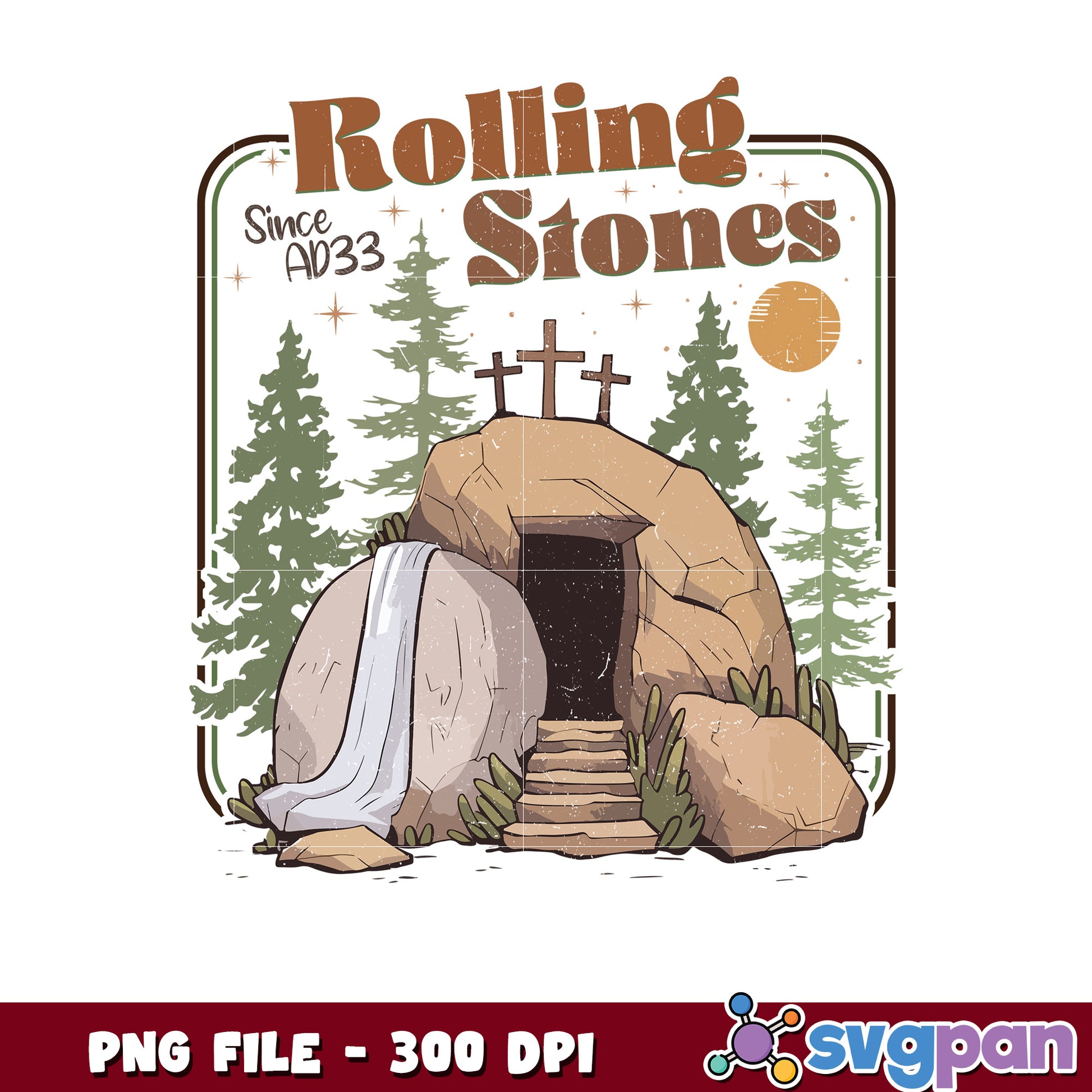 Rolling Stones Tombstone PNG 300 DPI