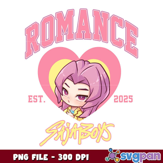 Romance saja boys png, love anime png, cute couple png