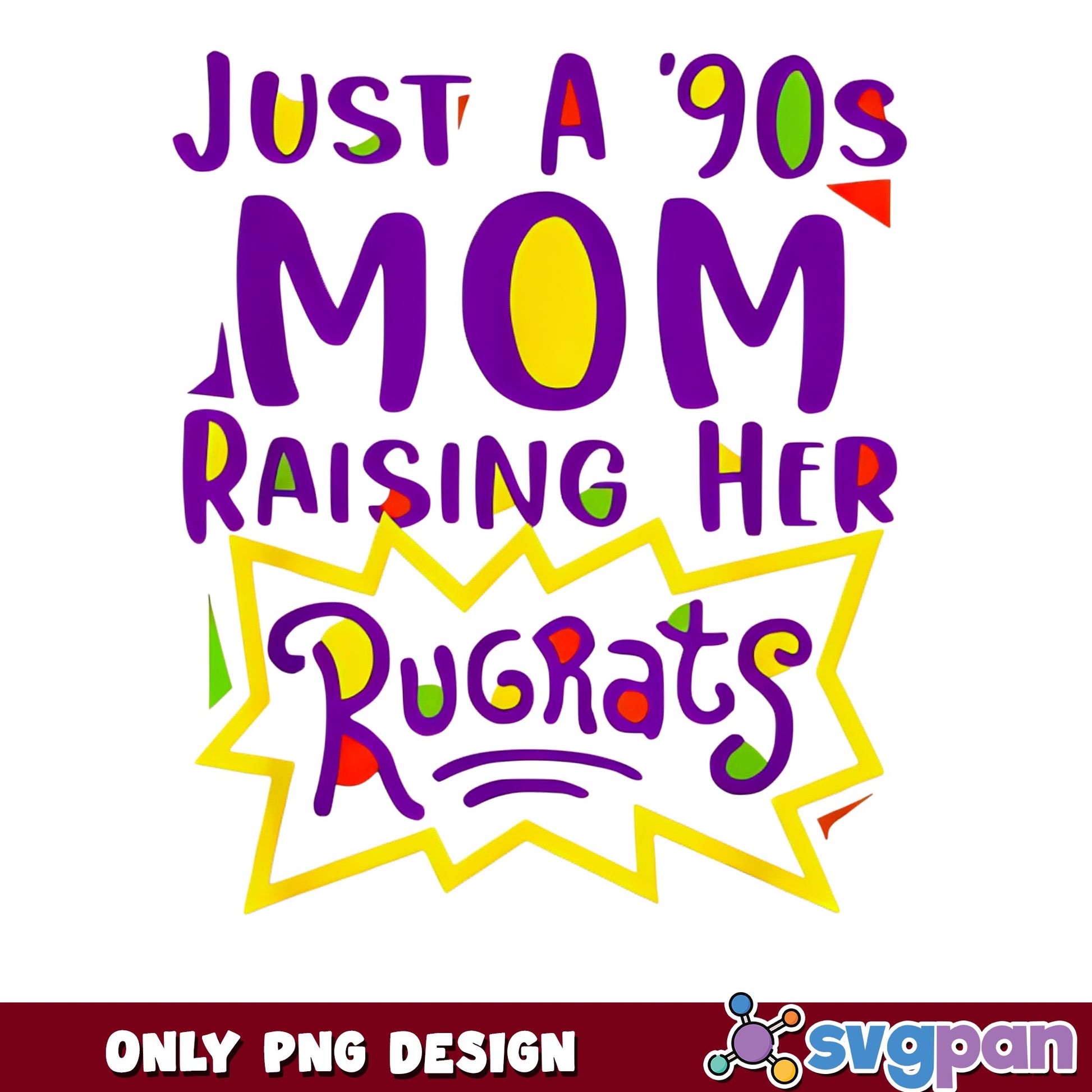 Rugrats Mom PNG, Just A 90s Mom Raising Her Rugrats, Mom PNG