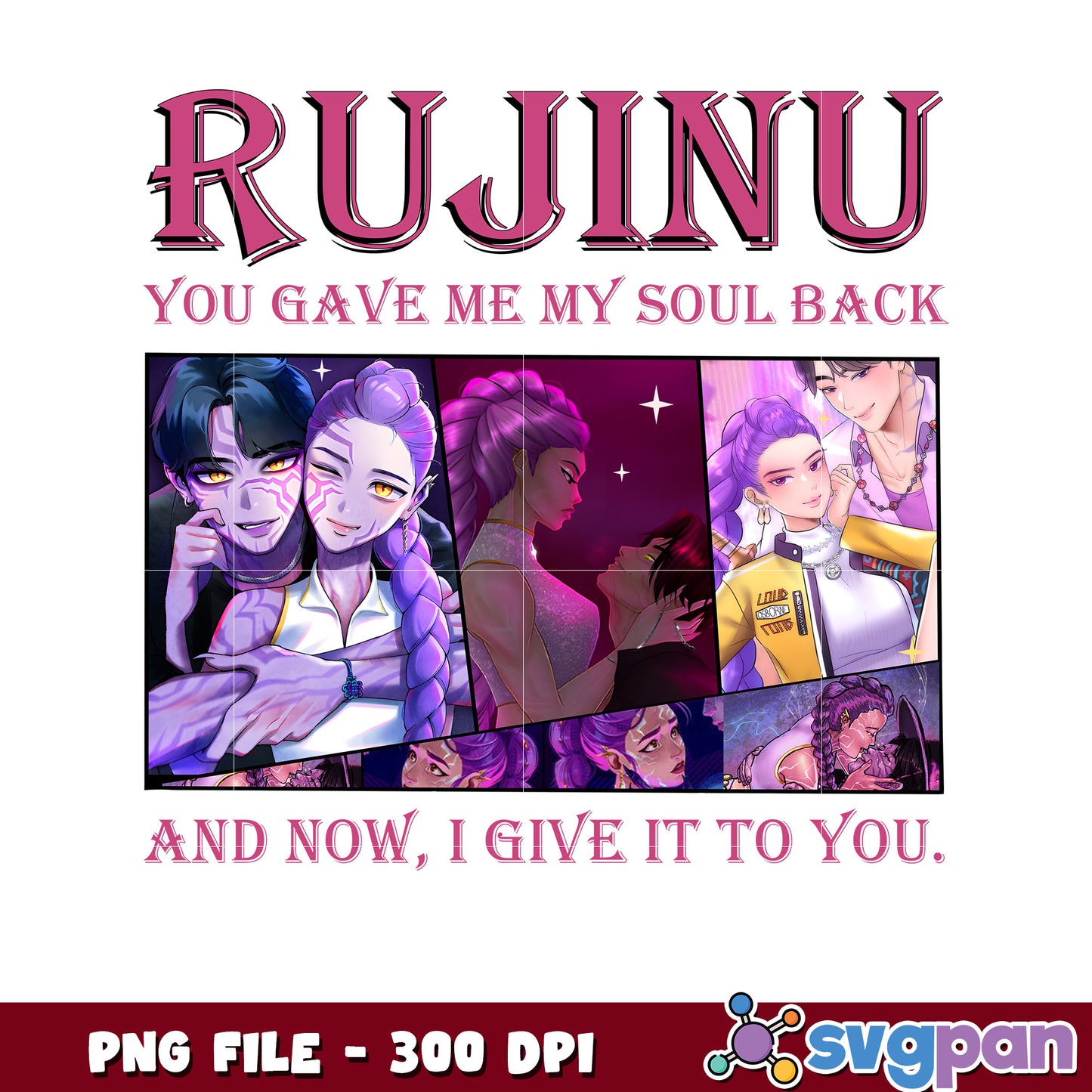 Rujinu you gave my soul back png, huntrix demon hunter png, netflix cartoon png