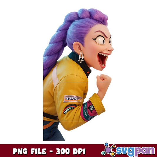 Rumi excited png, kpop artist png, kpop cartoon characters png