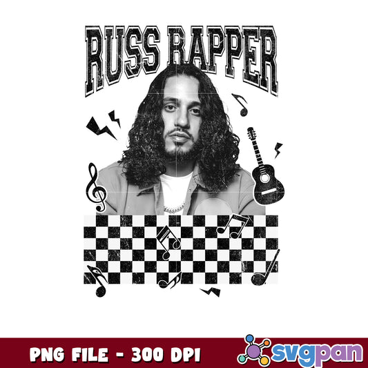 Russ rapper png, american song png, russ music png