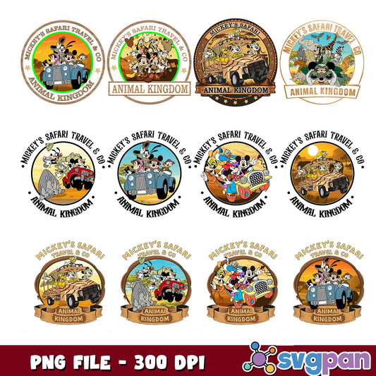 Safari travel disney land png bundle