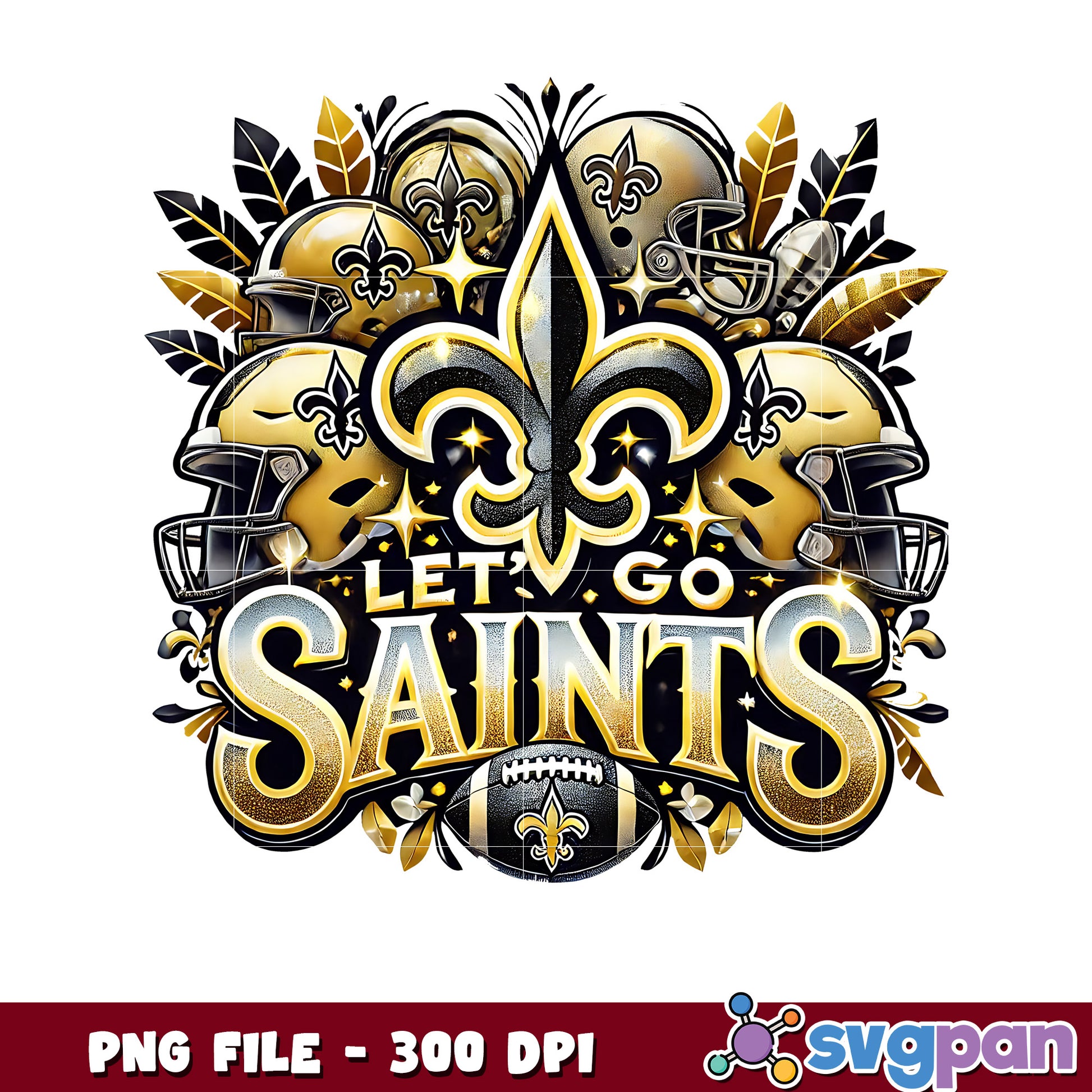 Saints let's go png, nfl teams png, national football league png
