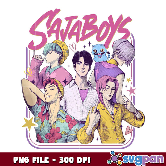Saja boys band png, kpop group png, korean music png