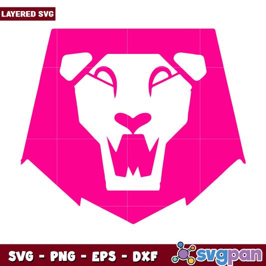 Saja boys pink lion svg