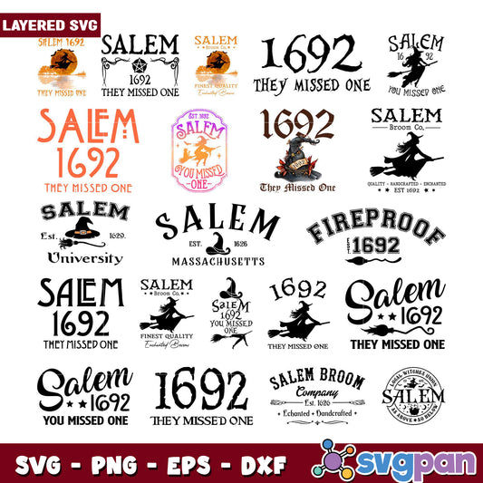 Salem 1692 Witch SVG Bundle