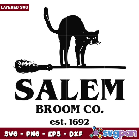 Salem brom co est 1962 svg, funny halloween svg, spooky characters svg