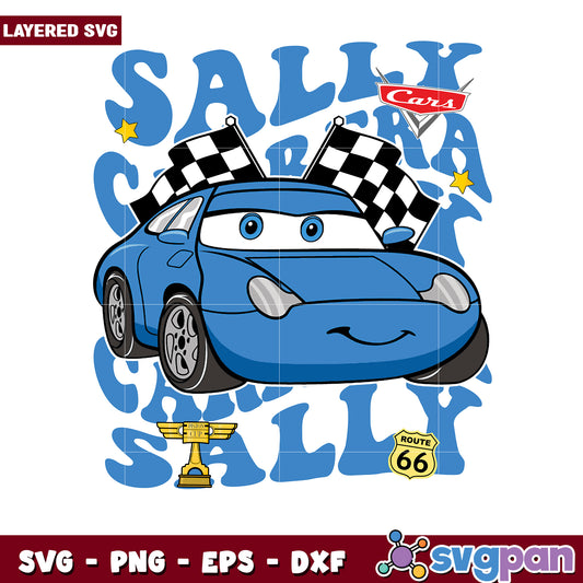 Sally carrera design png, cars movie png, cars characters png