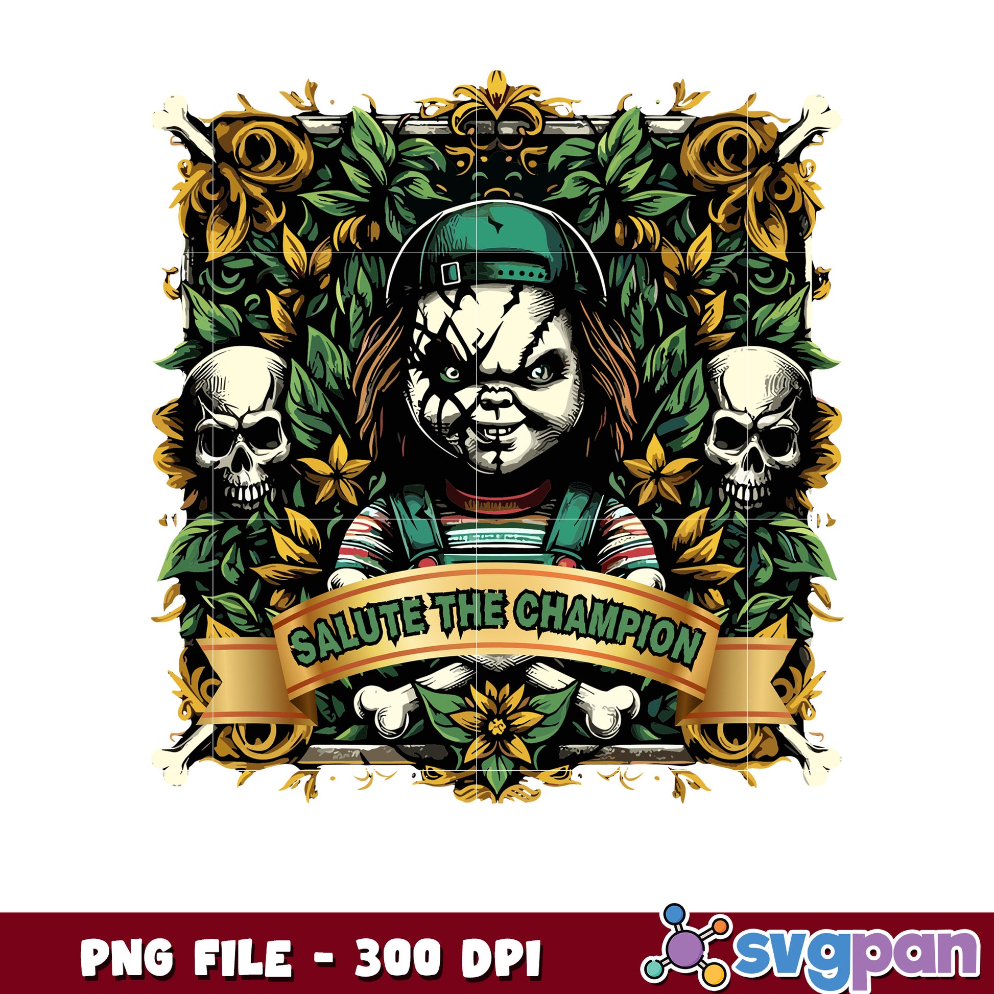 Salute the champion png, halloween horror characters png, halloween town png