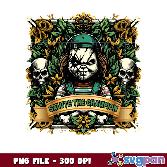 Salute the champion png, halloween horror characters png, halloween town png