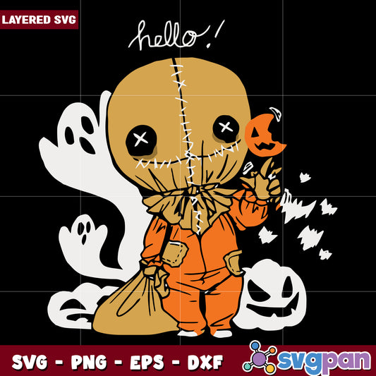 Sam lollipop hallween svg, funny halloween svg, spooky characters svg