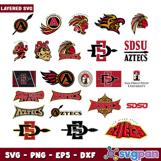 San Diego State Aztecs SVG Bundle