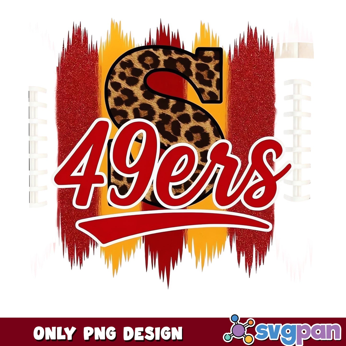 San Francisco 49ers Leopard PNG, Football Team PNG, NFL PNG