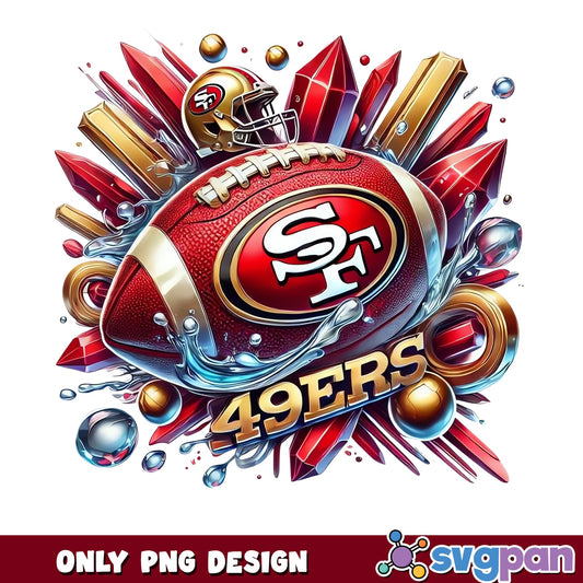 San Francisco 49ers PNG, NFL Football Team Design, 49ers PNG