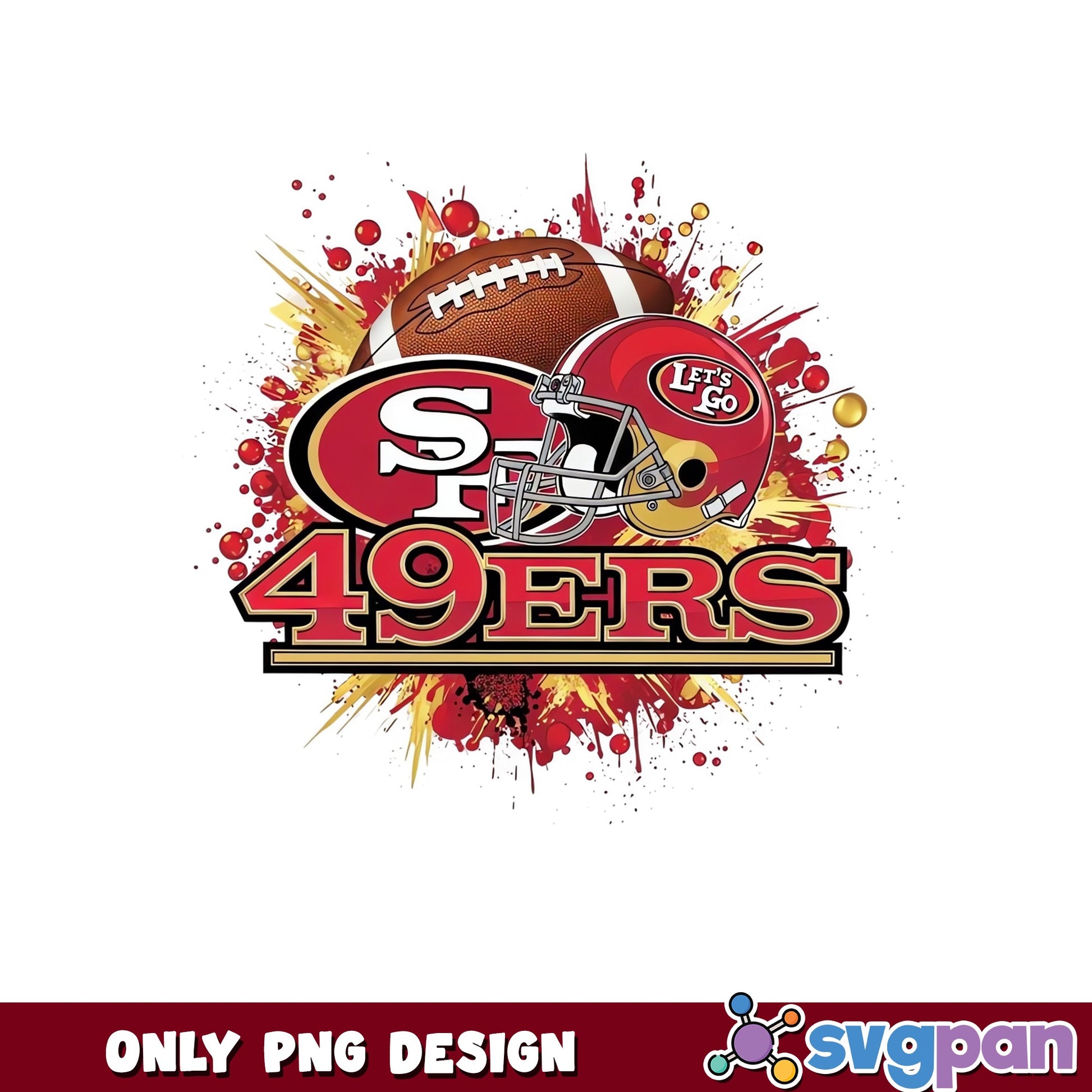 San Francisco 49ers PNG, NFL Football Team PNG, 49ers PNG