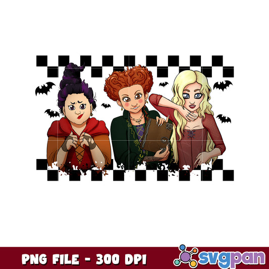 Sanderson sister halloween png, halloween movies png, halloween candy png