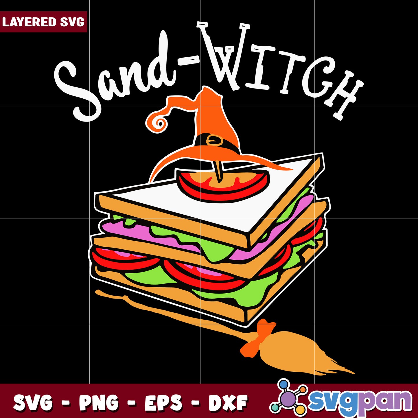 Sandwitch lover svg, halloween vacation svg, halloween holiday svg