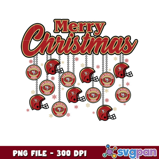 San francisco 49ers helmet merry christmas png, nfl games today​ png, nfl teams 2025 png