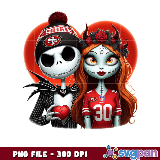 San francisco 49ers jack skellington png, nfl jerseys​​ png, nfl logo​​ png