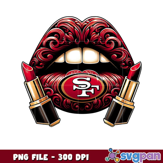 San francisco 49ers lips png, nfl players png, nfl playoffs png
