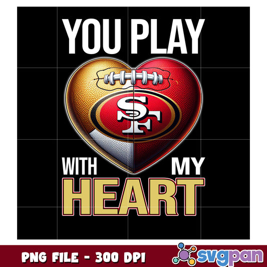 San francisco 49ers nfl heart png, super bowl 2025 png, nfl games today png