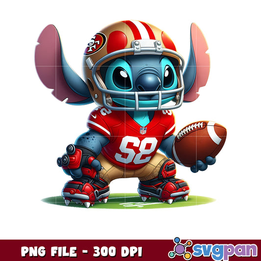 San francisco 49ers stitch png, nfl scores png, nfl 49ers png