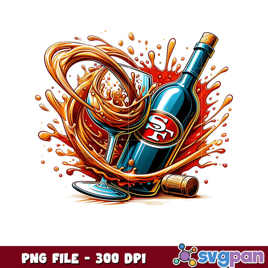 San francisco 49ers wine png, nfl scores today png, nfl games today png