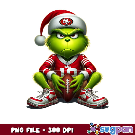 Sann francisco 49ers grinch png, nfl mvp png, grinch 49ers png