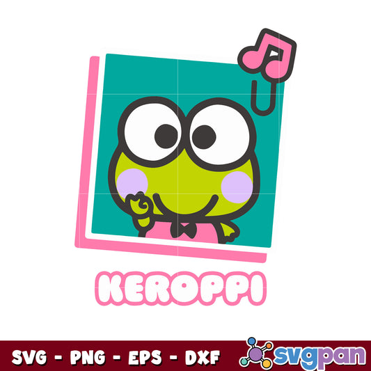 Sanrio Keroppi cute svg, keroppi svg, sanrio hello kitty svg