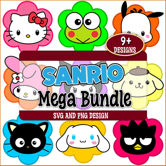 Sanrio character svg bundle