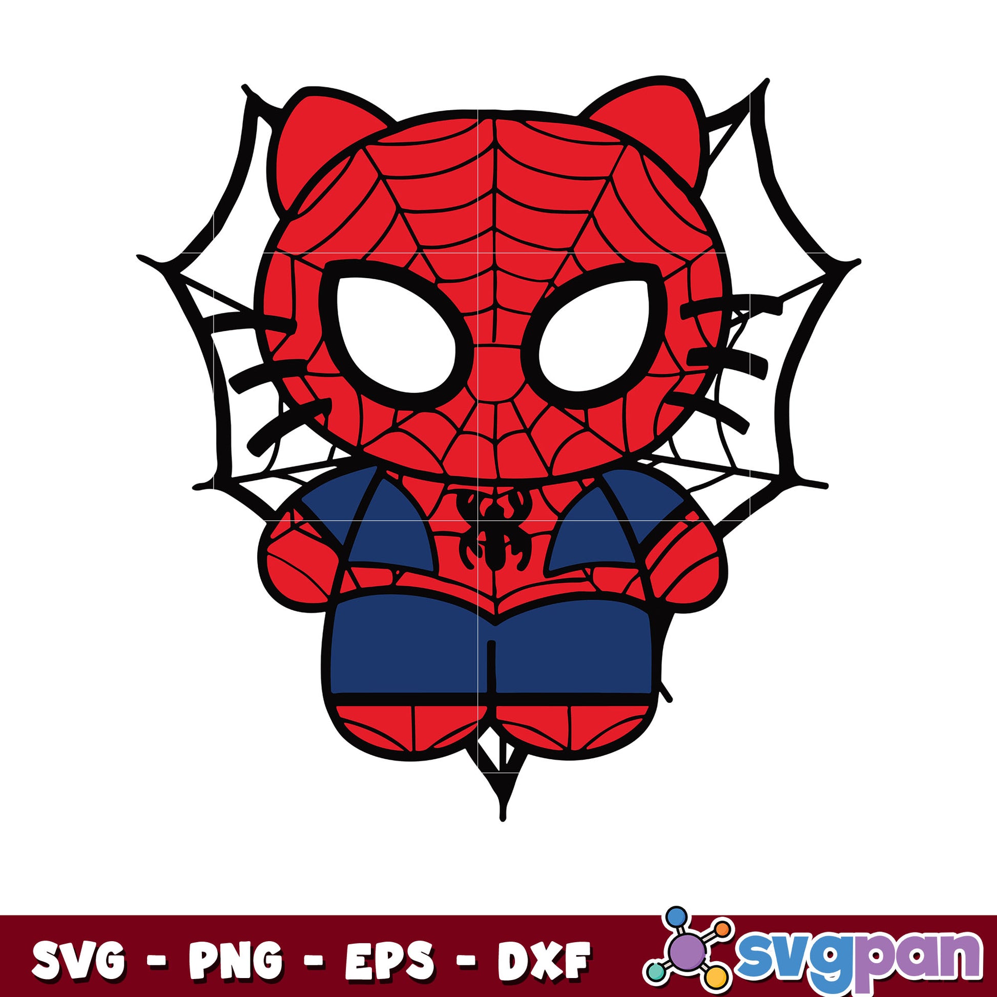 Sanrio kitty spider man svg, hello kitty svg, sanrio svg