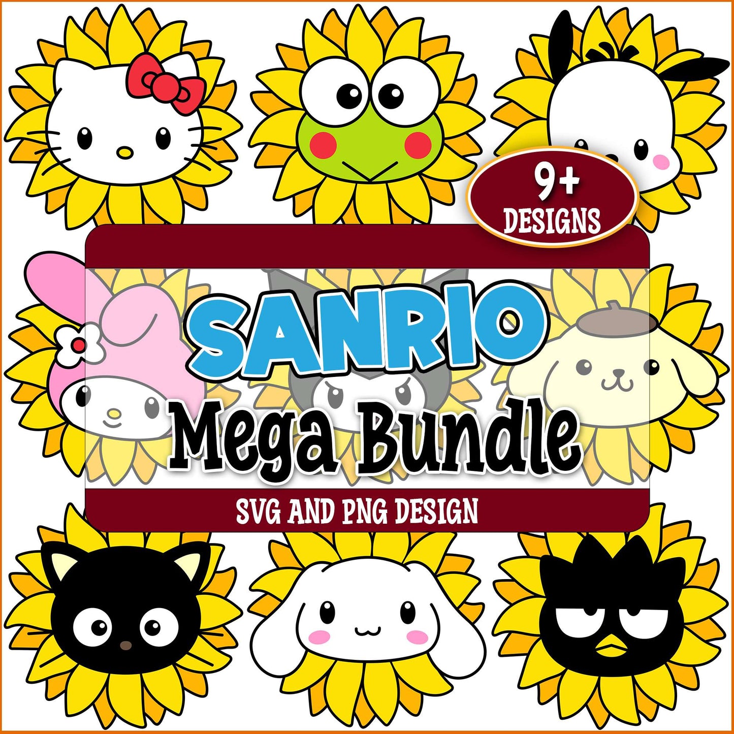Sanrio sun flower svg bundle