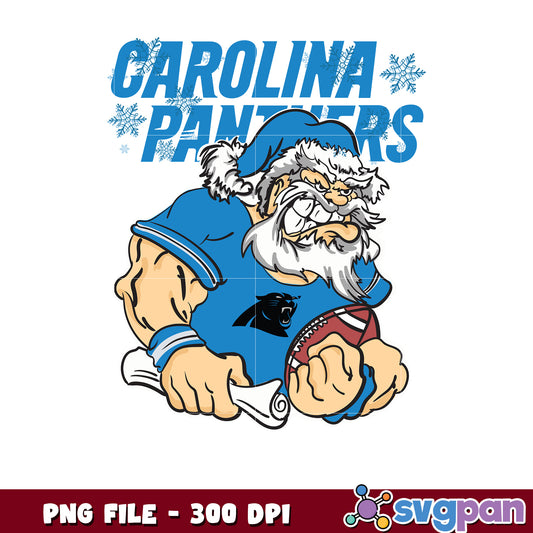Santa claus carolina panthers design png, national league football png, super bowl png