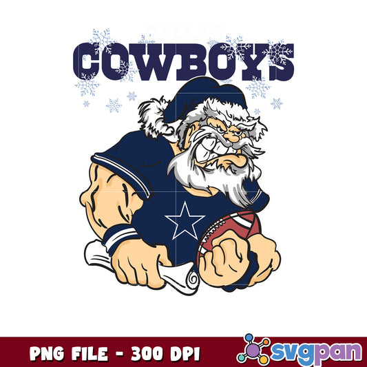 Santa claus dallas cowboy png, national league football png, super bowl png