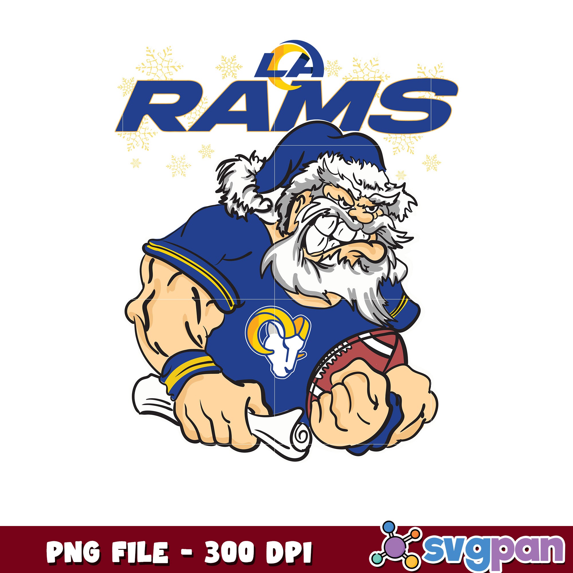 La Rams Turkey Santa claus los angeles rams png, national league football png, super ...
