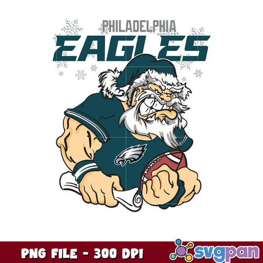 Santa claus pjiladelpia eagels png, national league football png, super bowl png