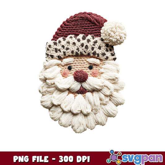 Santa design png, cartoon png, christmas lights png