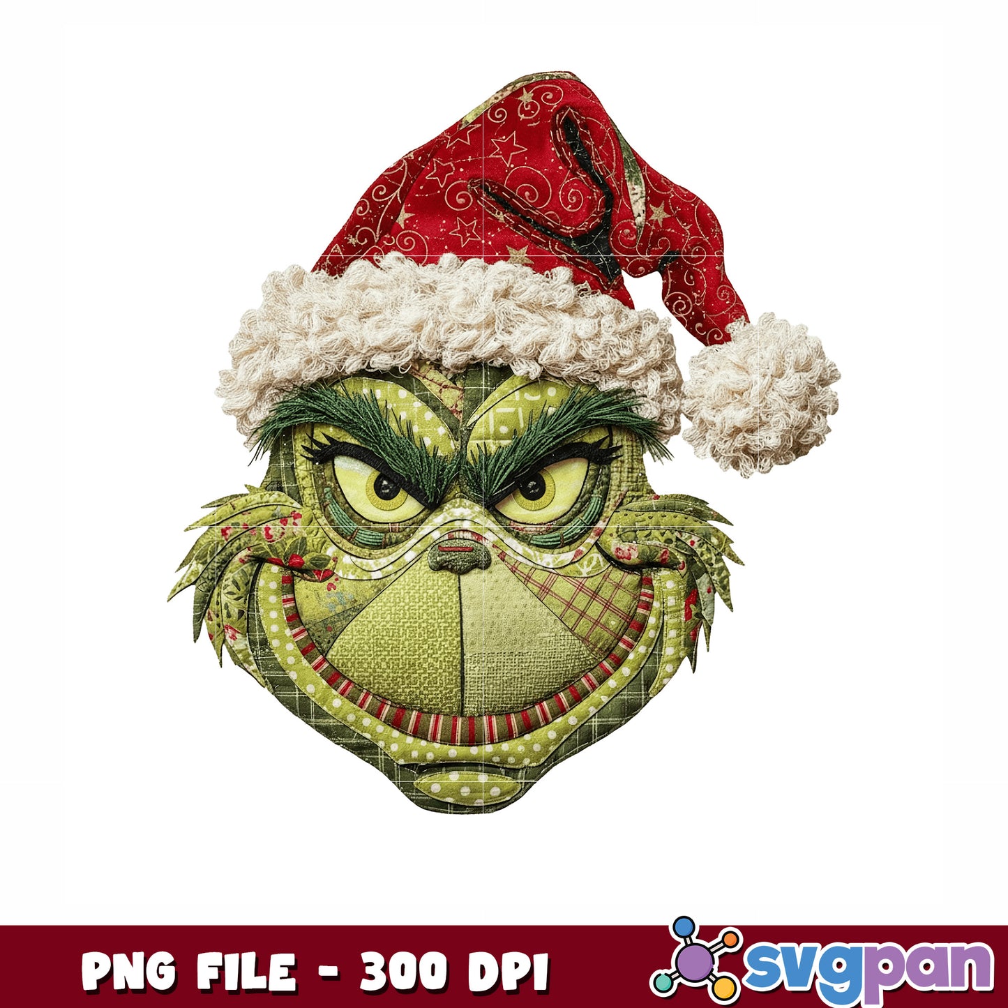 Scaary grinch head png, christmas cartoons png, christmas decor png