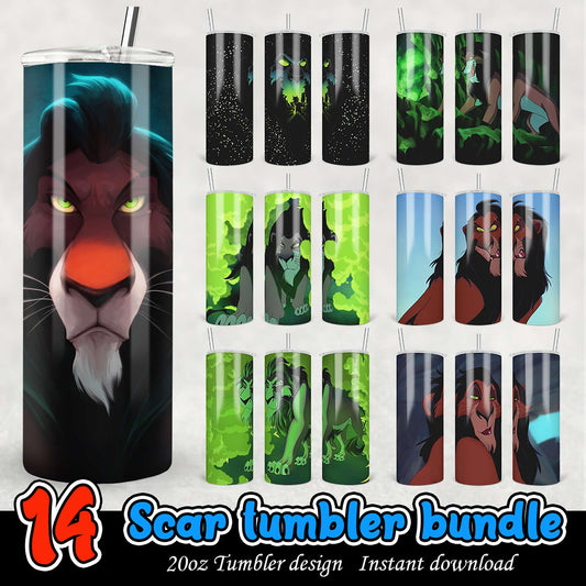 Scar Tumbler Bundle PNG Designs