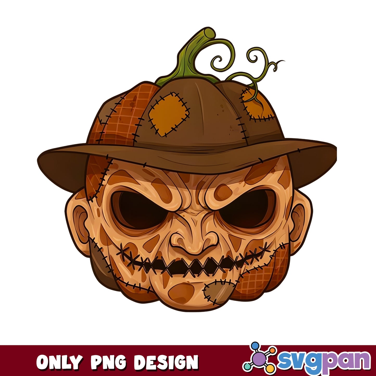 Scary Pumpkin Face Halloween PNG, Jack O Lantern PNG, Spooky PNG