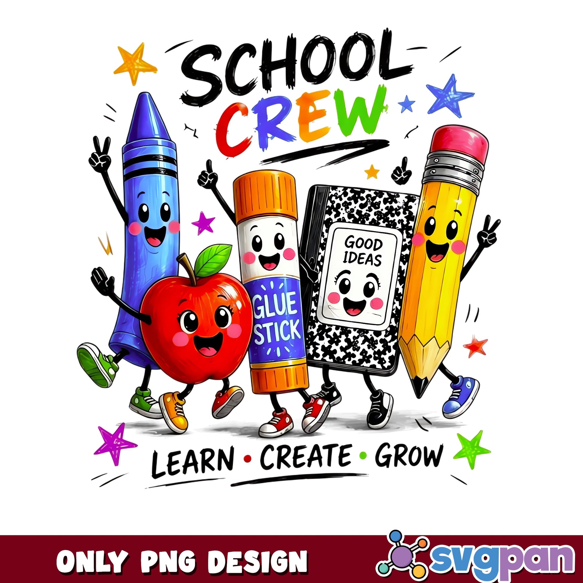School Crew PNG, Back To School PNG, Teacher Student PNG