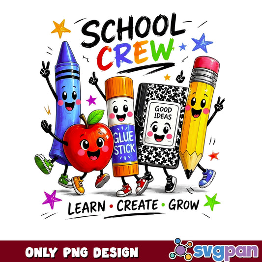 School Crew PNG, Back To School PNG, Teacher Student PNG