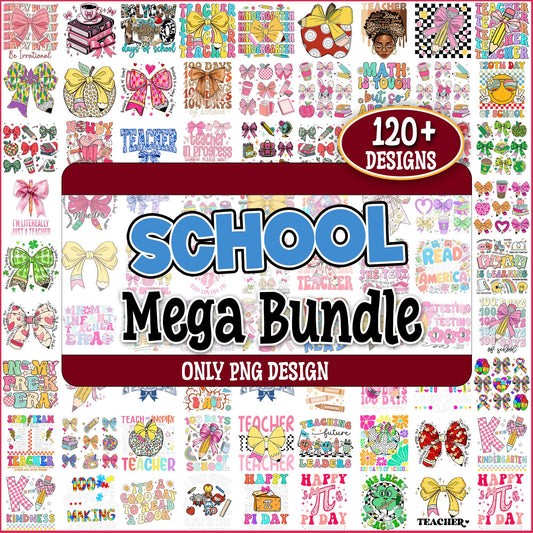 School adorable design png bundle