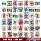School days collection png bundle, back to school png, 100 days of school png