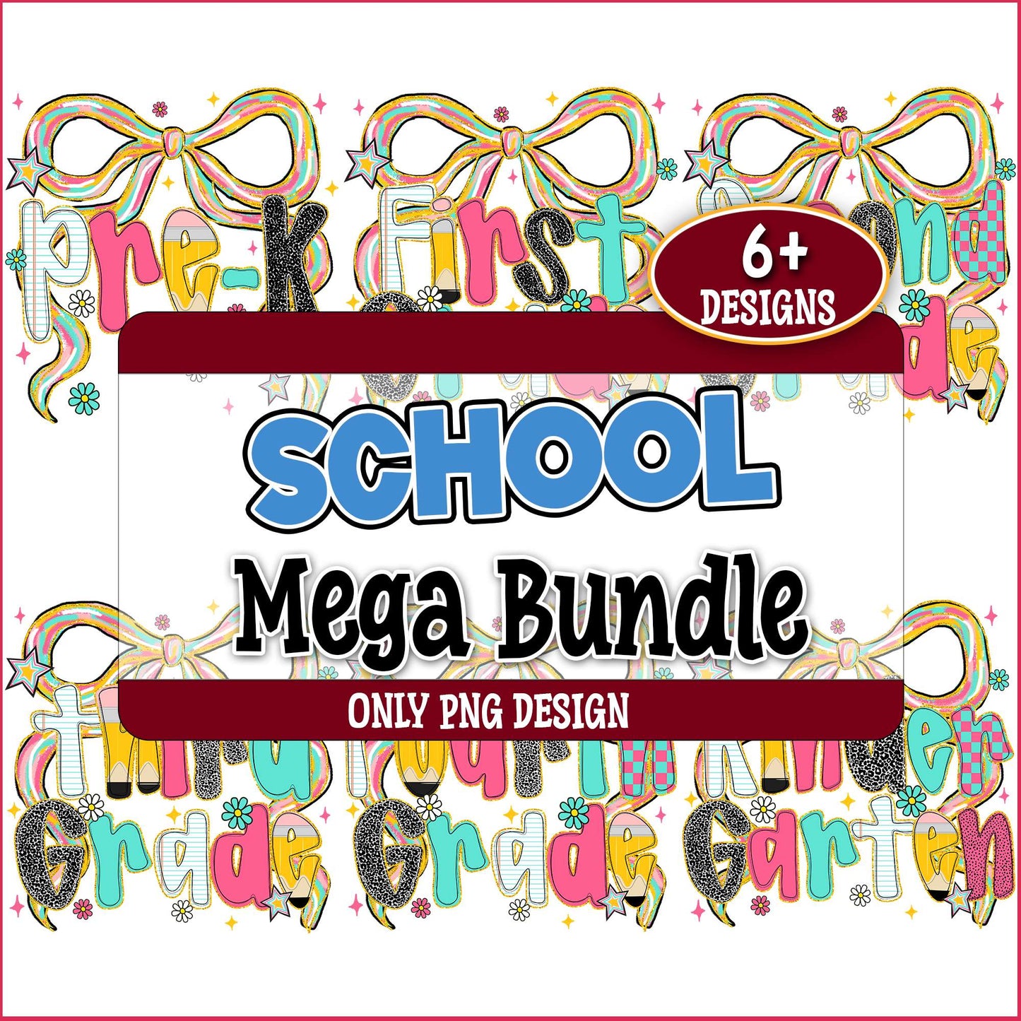 School lovely desgin png bundle
