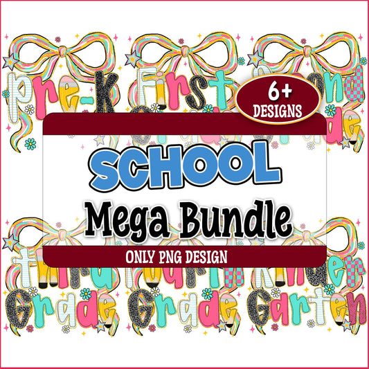 School lovely desgin png bundle