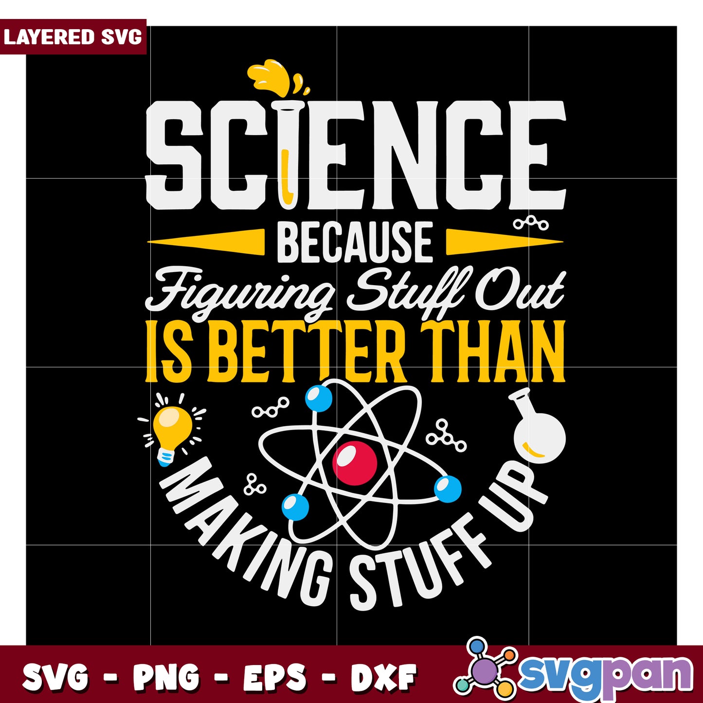 Science Quote SVG Design, Ideal for Science Lovers and Educators