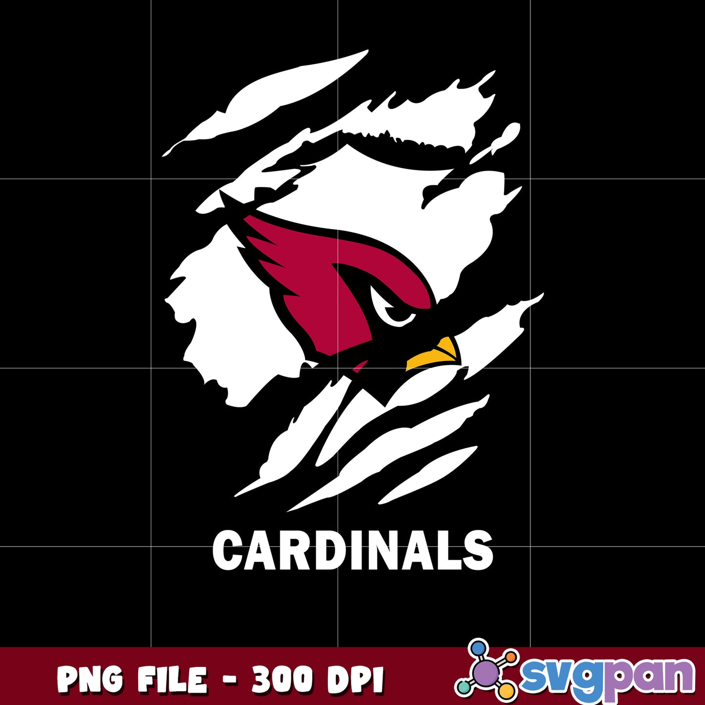 Scratch logo arizona cardinals design png, nfl teams png, super bowl 2025 png